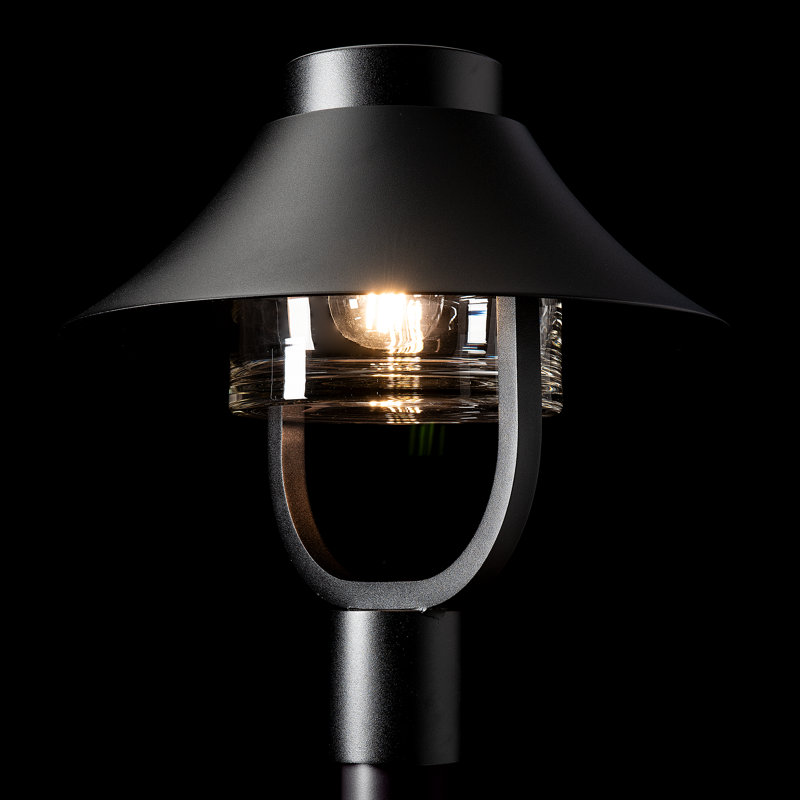 Stowe Outdoor Lantern Post Light, Coastal Black