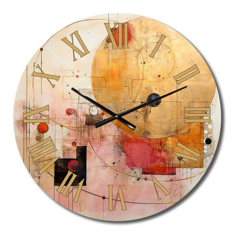 Horloge murale en métal, Moyenne