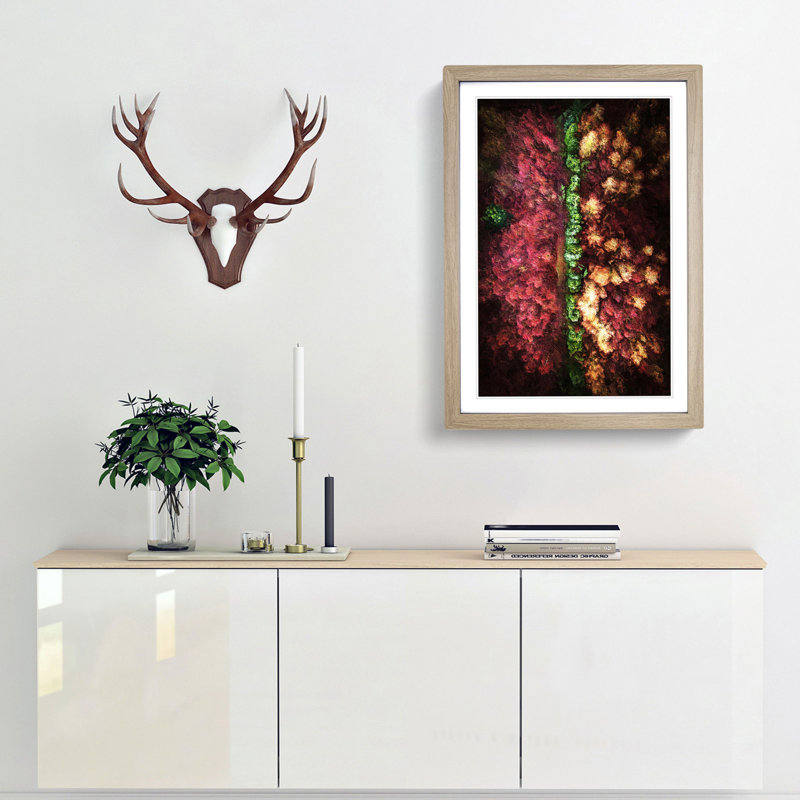 Forest in Everingham Yorkshire - Framed Print, 36cm H x 27cm W x 2cm D, Oak Framed