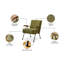 Fauteuil à motif de tissu, fauteuil d'appoint moderne à haut dossier, chaises de salon avec pieds en métal et coussins rembourrés doux,-1584632963-1584632960