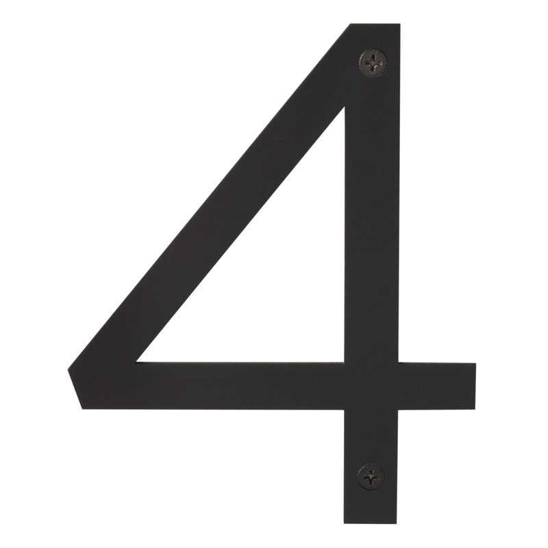 Stainless Steel house number, 6", Vintage Bronze, 4