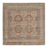 Handmade Silk Geometric Area Rug