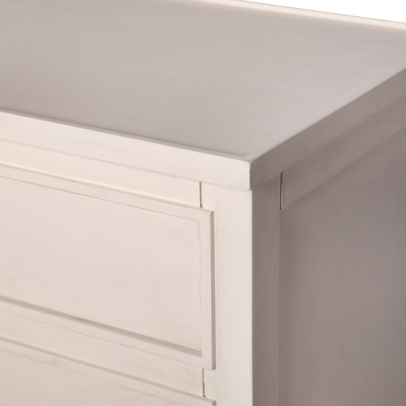 Jackie 2 - Drawer Solid Wood Nightstand, Antique White
