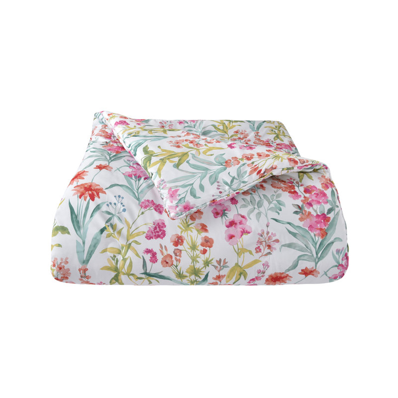 Full Pink Microfiber Reversible Comforter Set