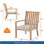 Ensemble de 2 chaises de patio avec coussins