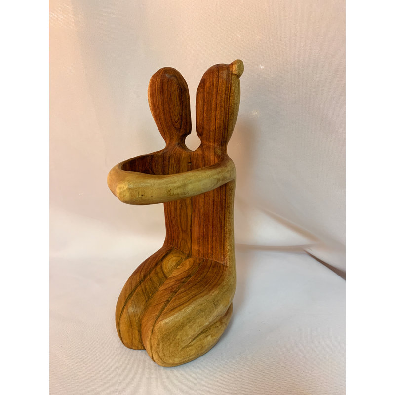 Breana Solid Wood Tabletop Wine Bottle Rack in Natural