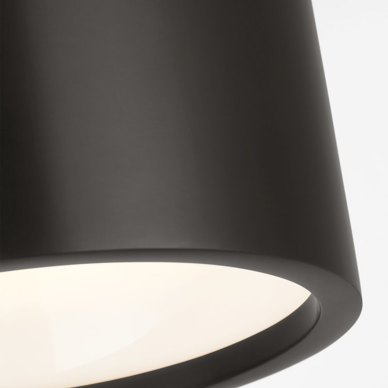Dola 1 - Light LED Flush Mount, Clear/Bronze, Bronze, 5.5" H x 6" W x 6" D