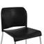 Tabouret empilable en plastique commercial avec dossier profilé et base traîneau-131217072