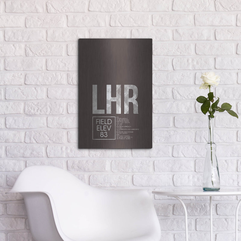 "LHR ATC" par O8 à gauche, H 24 po x l 16 po