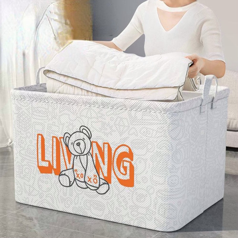 1Pc Household Storage Box; Fabric Storage; Clothes Basket; Clothing Debris Box; Extra Large Wardrobe; Drawer Storage Box