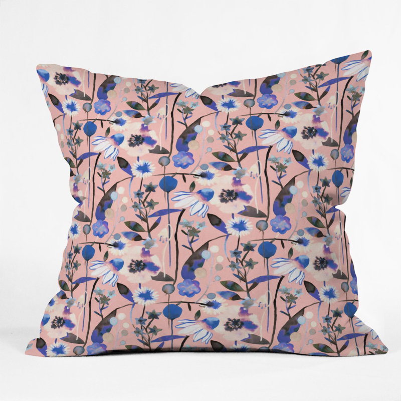 Coussin décoratif ninola design, 16 po x 1 po, Rose
