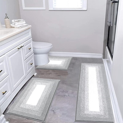 Tapis de salle de bain absorbant antidérapant (ensemble de 3)