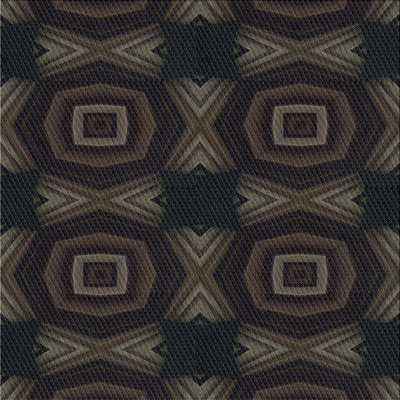 Tapis brun/gris à motifs Vranduk