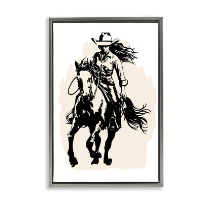 «Saddle Sister Girl», toile flottante encadrée par Andrea Haase