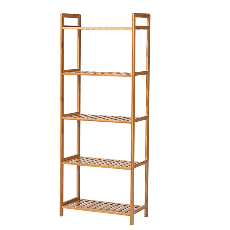 Audriel Bamboo Bookcase, (5 Shelves) 128cm H x 50cm W x 25cm D