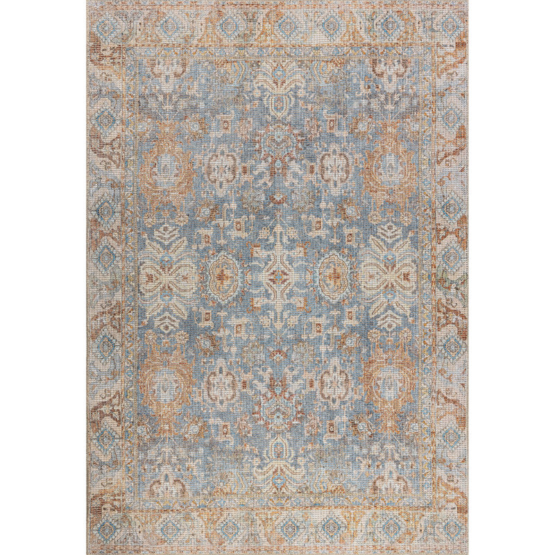 Tapis en coton Latryce, Rectangle 2 pi 6 po x 4 pi 11 po