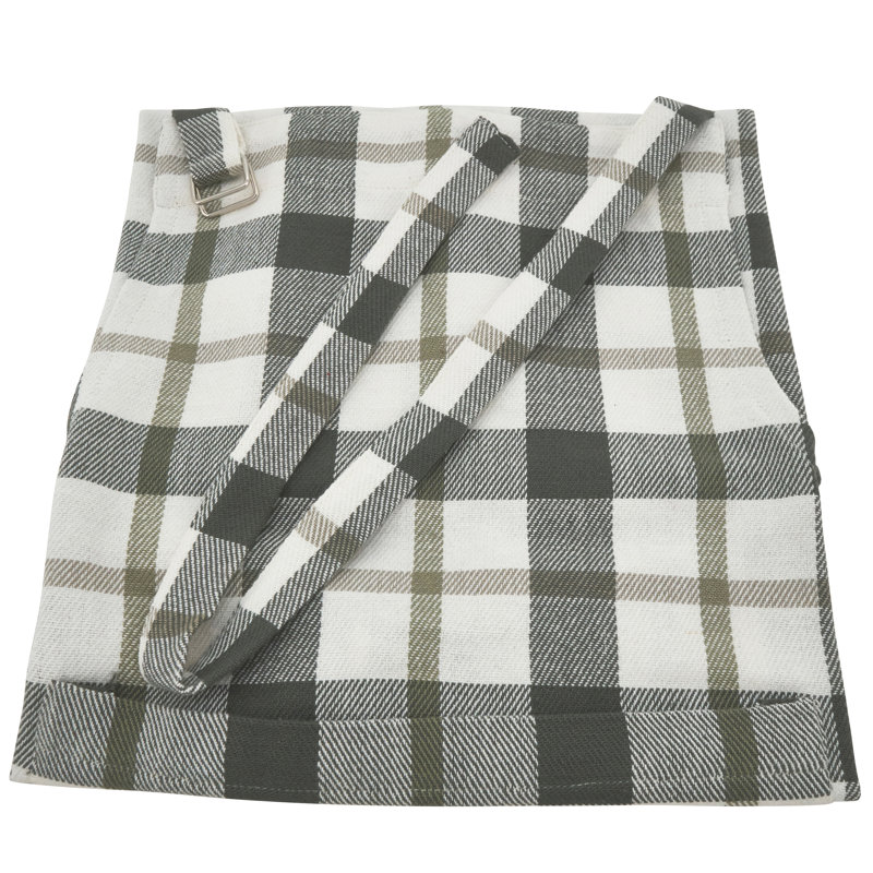 Aadje Plaid Cotton Bib Apron