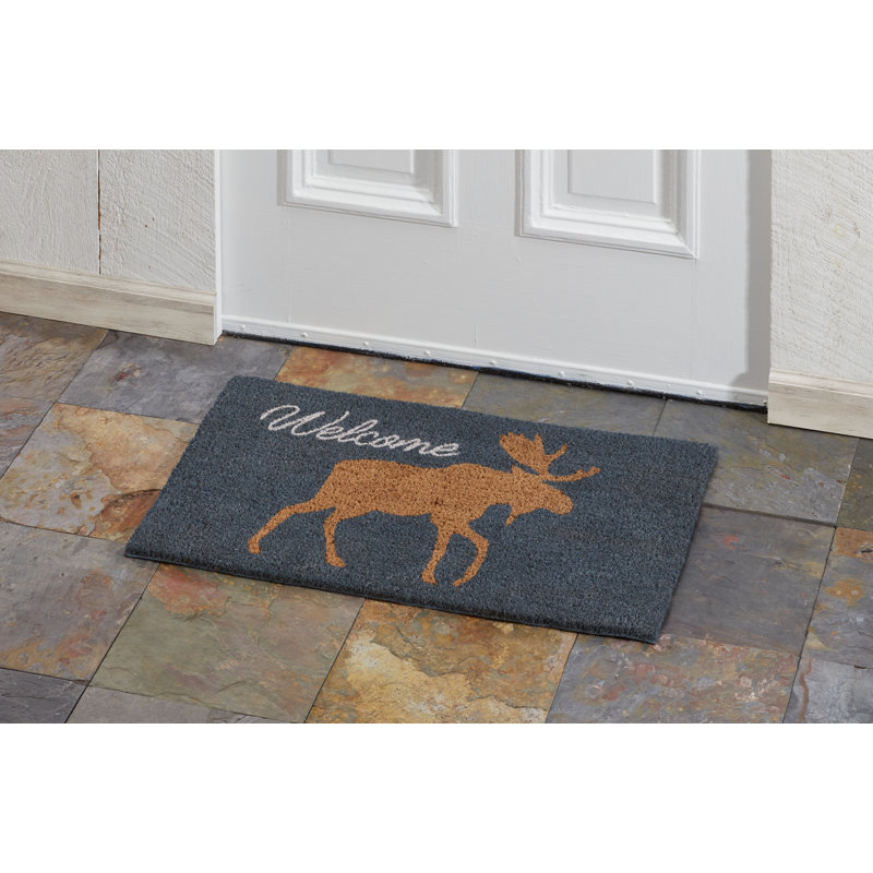 Moose Silhouette Outdoor Doormat