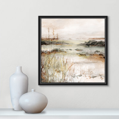 River's Meanderings - Square Version Print by Carol Robinson