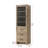 24 Inch Bath Storage Glass Cabinet  in Natural Oak-1659344102-1659344096
