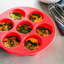 Moule à œufs en silicone avec couvercle Instant Pot - rouge