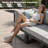 Glenita 8 - Person Outdoor Patio Aluminum Sectional Set with Firepit Table Chaise and Cushions-382922849
