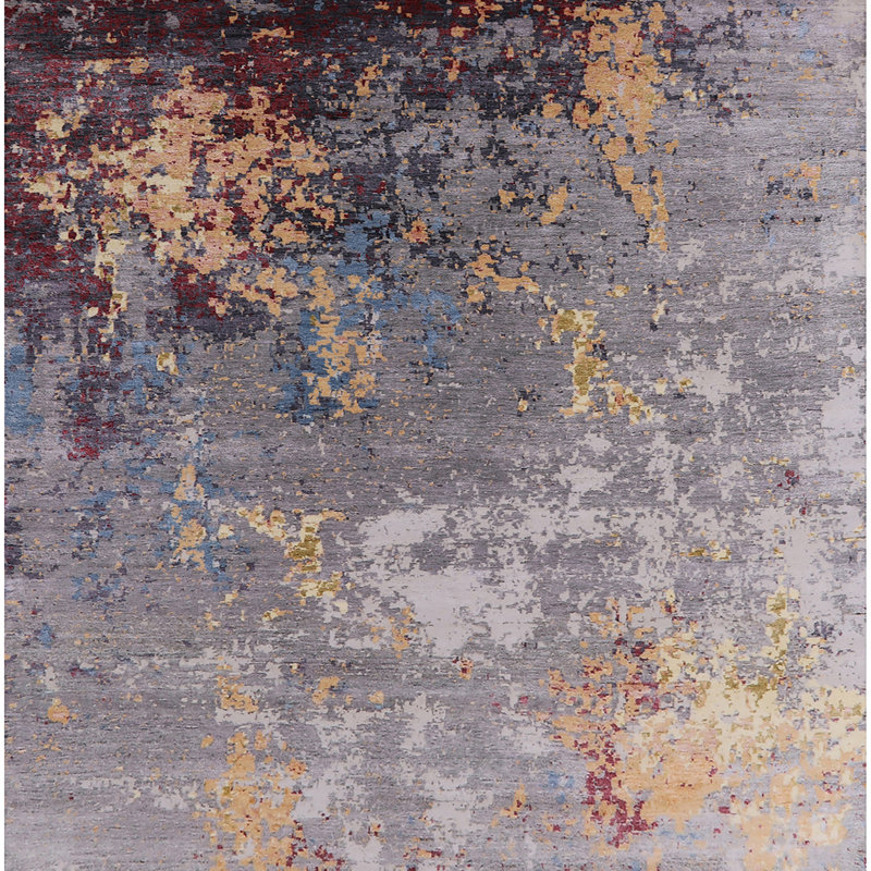Abstract Indoor Rug, Square 3'
