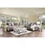 Repose-pieds carré de style transitionnel surdimensionné gris-1399066035