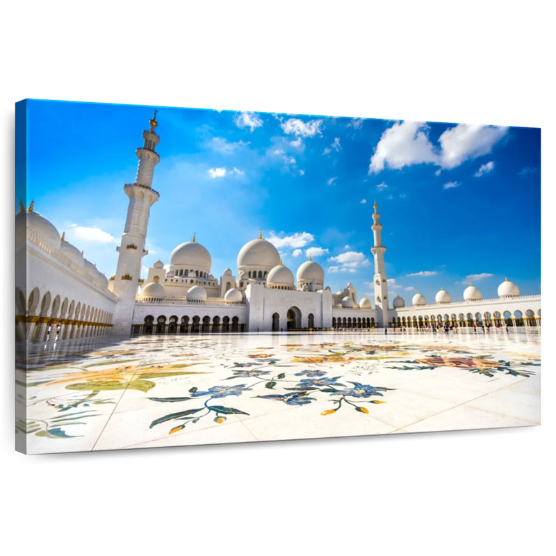 Cour de la mosquée Nicci Sheik Zayed, H 20 po x l 30 po