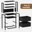 43cm W Metal Bedside Table