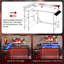 L-Shaped Computer Desk with Built-In Electrical Outlet
