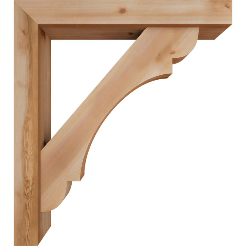 Support de bloc olympique avec entretoise décalée, 36 x 32, Cèdre rouge occidental de l 5 1/2 po (lisse)