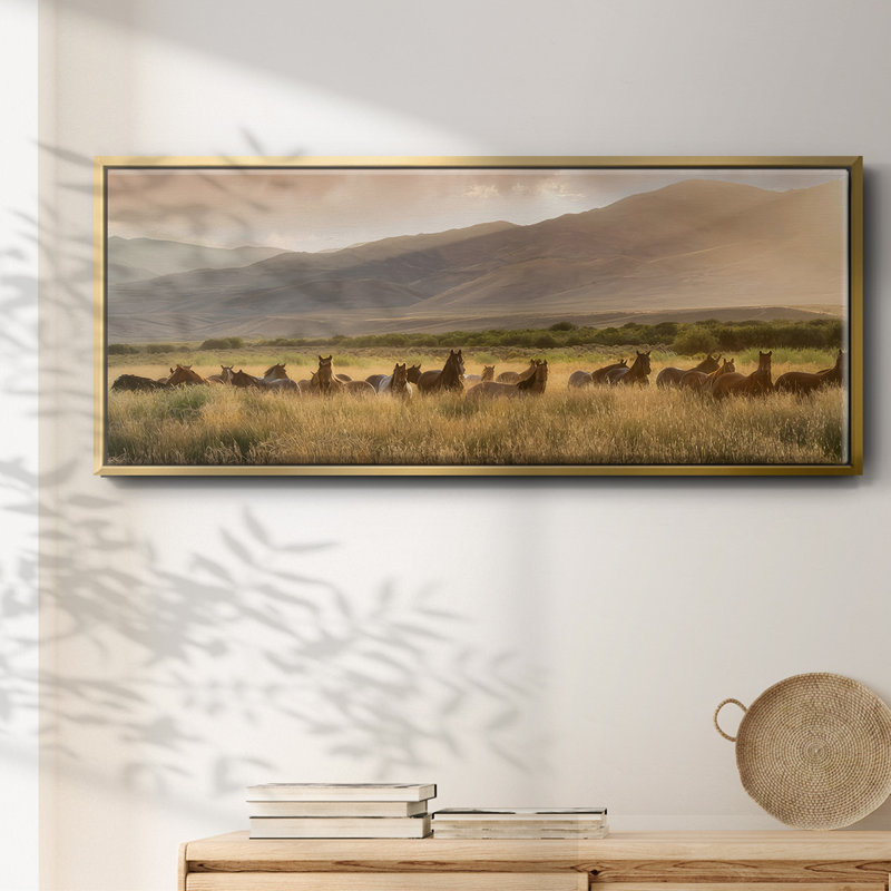 «Wild and Free I», toile encadrée, H 20 po x l 50 po