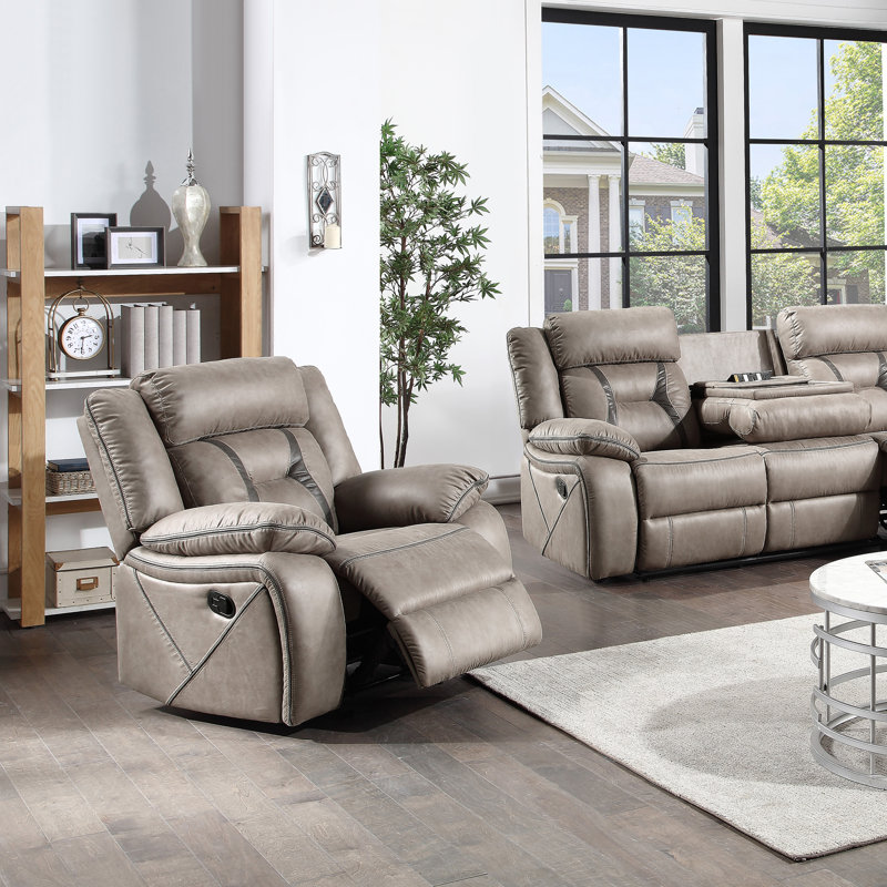 Folger Faux Leather Recliner