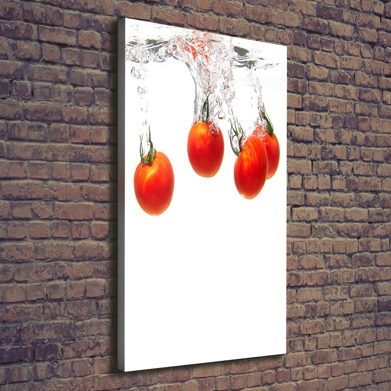 Tomatoes Under Water - Wrapped Canvas Print