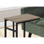 Table d'appoint, en forme de C, bout, côté, collation, salon, chambre à coucher, métal stratifié, contemporain, moderne-614129664