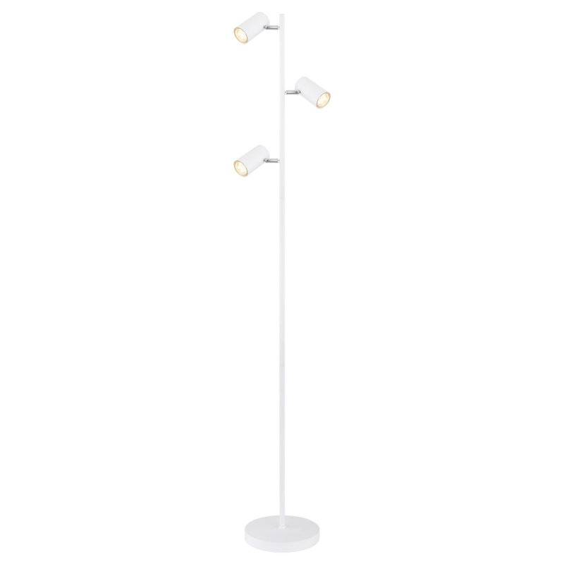 Raahil 154cm Traditional Floor Lamp, White
