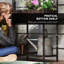 Jardinière en rotin autoportante, jardinière en osier d'extérieur avec treillis pour plantes grimpantes, avec tablette de rangement-995113836