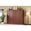Lit escamotable double avec 2 garde-robes et tablette de rangement, plateforme pliable peu encombrante pour les chambres d'amis et les chambres à coucher-20884593-20884592