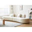 Canapé incurvé en velours avec coussins décoratifs, canapé ergonomique en mousse haute densité