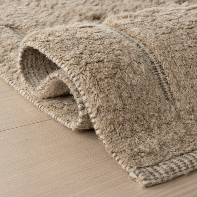 Grey Modern Solid Rug, Rectangle 7'6" x 9'6"
