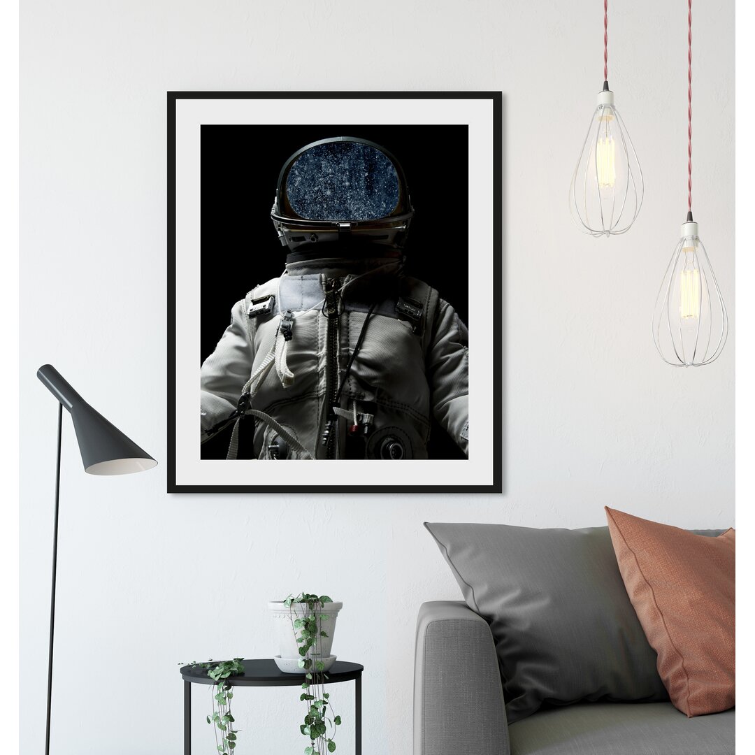 Gerahmtes Poster Astronaut