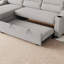 Canapé-lit convertible, canapé-lit convertible en polyester avec inclinable de rangement et porte-gobelet pour le salon, espaces restreints-1247701236