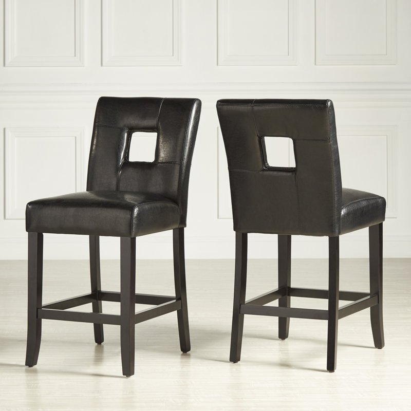 Aayush 26.25" Counter Stool, Black