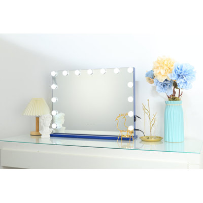 Miroir de coiffeuse avec 15 ampoules
