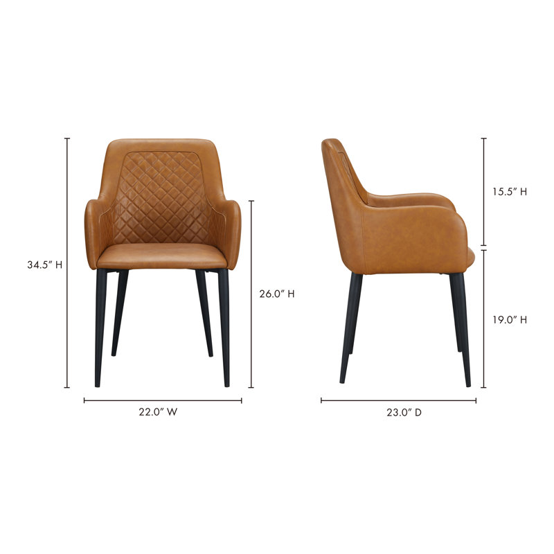 Cantata Upholstered Arm Chair, Tawny