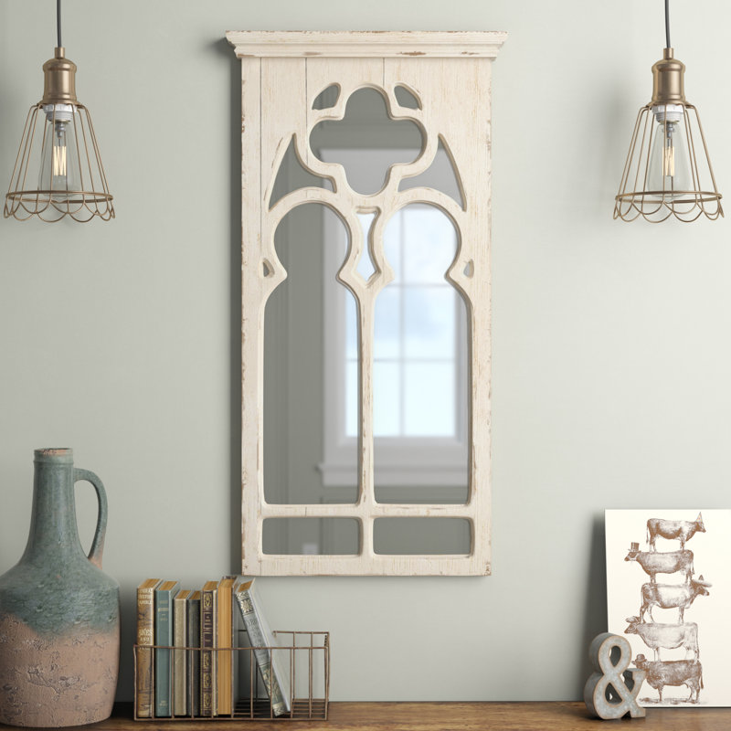 Miroir d'appoint Croom Farmhouse / Country, Blanc