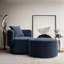 Bernella Upholstered Swivel Armchair-265139795