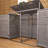 Pack of 4 Grey Washed Back Panels Only For SA-BINS3 Double Bin Storage