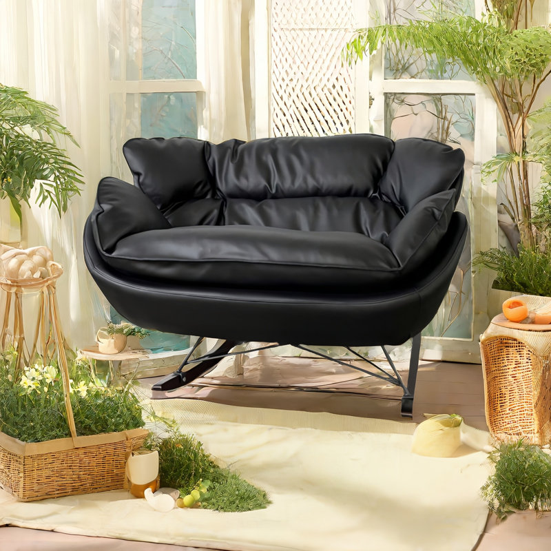 Fauteuil berçant, Noir